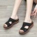 22 New Fashionable Personalized Shoes Large 44 Solid Color Thick Bottom Slippers Women's Sandals_vogvips.com
