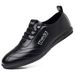 2025 Autumn New Business Casual Men's Leather Soft Sole Set, White Shoes, Le Fu Shoes_vogvips.com