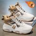 Winter Men's Shoes, Fleece-Lined High-Top Shoes For Men, Trendy Versatile Thickened Warm Cotton Shoes, Thick-Soled Sport_vogvips.com