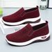 Women's Large Size Women's Shoes Soft-soled Feet Casual Shoes Middle-aged And Elderly Mother Shoes Flat Shoes_vogvips.com