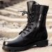 Spring And Autumn Outdoor Boots Men's High Top Security Labor Protection Shoes Tooling Boots Security Worker Steel Head Anti-smash Martin Boots Men_vogvips.com