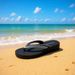Wedge Heel Flip-flop For Outdoor Wear 2026 Mid-heel EVA Black Paired With Skirts Dalin Beach Sandals_vogvips.com