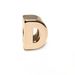 Electroplated Rose Gold Three-dimensional Alphabet Jewelry Accessories Alphabet Shoe Flower Bracelet Handmade DIY Shoe Buckle_vogvips.com