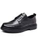 Leather Formal Wear 2026 Spring/summer New Business British Style Soft Soled Breathable Hollow Men's Casual Shoes_vogvips.com