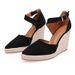 Women's Shoes Spring Pointed Wedge Heel Single Shoes Thick Bottom High Heel Hollow Women's Shoes Straw Braided Rope Bottom Women's Shoes_vogvips.com