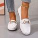Women's Comfortable Low Heel Casual Shoes - Round Toe Slip-On Sneakers With Thick Sole, Breathable & Lightweight For Everyday Wear_vogvips.com