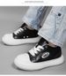 Invisible Heightening Thick-soled Casual Board Shoes Men's Shoes Muffin Bottom Casual Round Head White Shoes_vogvips.com