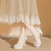 Women's Satin Bridal Heels - 5cm Block Heel Mary Jane Shoes For Wedding & Tea Ceremony (Convertible Design)_vogvips.com
