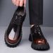 Leather Spring Autumn British Thick Sole Casual Derby Shoes Men's Formal Wedding Work Low-top Martin Boots_vogvips.com