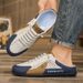 Half Summer Breathable Mens Outdoor Casual Walking Shoes Large Flat Light Mesh Slippers Sandals_vogvips.com