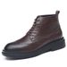 European Warm Series 2025 Winter New Thick-Soled 6-Hole British Style Trendy Martin Warm Fleece-Lined Short Men's Leather Boots_vogvips.com