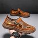 Sandals New Casual Hollow Breathable Mesh Men's Summer Hiking Shoes_vogvips.com
