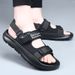 Men's Summer Sandals For Outdoor Wear, Non-slip And Wear-resistant, Sporty Beach Shoes, Soft-soled Student Slippers,_vogvips.com