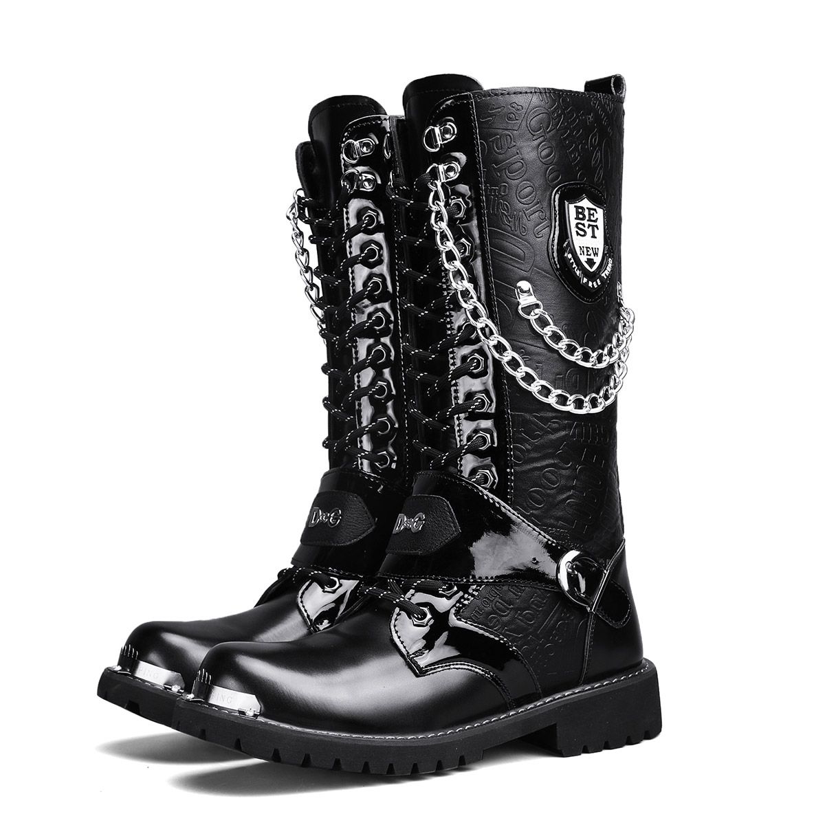 Large Motorcycle Boots, Workwear, Martin Boots_vogvips.com