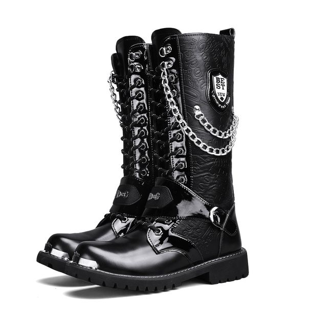 Large Motorcycle Boots, Workwear, Martin Boots_vogvips.com