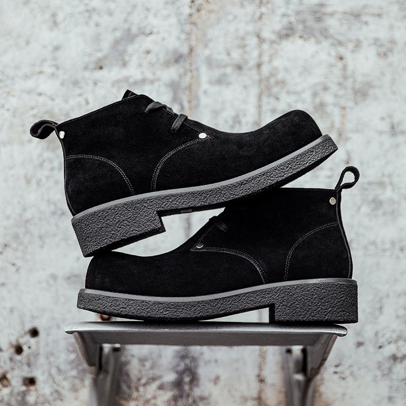 European Warm Series Martin 2025 Autumn Winter New High-top Yellow Men's Trendy Versatile Outdoor Work Boots_vogvips.com