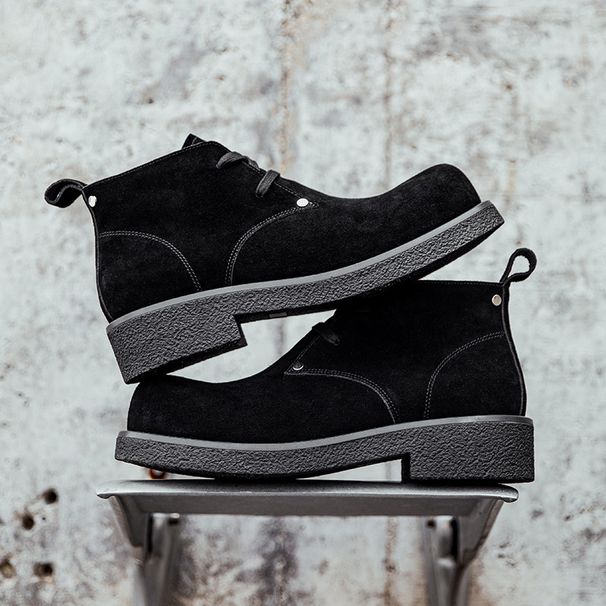 European Warm Series Martin 2025 Autumn Winter New High-top Yellow Men's Trendy Versatile Outdoor Work Boots_vogvips.com