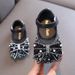 Girls Princess Baby Little Big Boys Girls Bow Single Shoe Leather Dance Show Shoes_vogvips.com