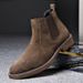 European Warm Series New Autumn Winter Fleece-Lined Warm Cow Suede Martin British Oxford Sole Men's Genuine Leather Boots_vogvips.com