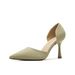 6693A Fabric Surface Small Fragrance Hollow Stiletto Pointed Toe High Heels Commuter Versatile Professional Elegant_vogvips.com