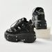 Punk Style Black Rock Metal Decor Lace-up Heel Height Platform Shoes Gothic Man Sneakers Women Ankle Boots 2025 New_vogvips.com