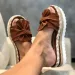 Fashion Summer Wedge Sandals Cute Bow Decoration Comfortable Low Heel Womens Shoes Size35 43 Zapatos Mujer 250110_vogvips.com