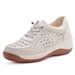 Leather Hollow Out Slip-On Women's Summer New Sle Breathable Anti-Odor Casual Oes Ultra Soft Non-Tiring Sandals_vogvips.com