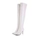 32/48 Plus Size Women's Shoes Pole Dance Simple High Heels Over-the-Knee Long Boots_vogvips.com