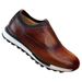 Euro Step 2025 Spring New Top Layer Cowhide Men's Brogue Loafers Genuine Single Flat Leather Shoes_vogvips.com