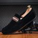 SHLIANG Slip on Loafers Men's Casual Shoes Suede Flats Fashion Men Moccasins Leather Zapatos Hombre Driving Shoes for Men Y0237_vogvips.com
