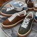 Men's Premium Leather Training Shoes - Breathable Low-Top Sneakers With Two-Tone Design For Casual & Outdoor Wear_vogvips.com