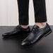 European Warm Series Autumn Winter New Korean Version British Style Embossed Plaid Pattern Casual Men's Business Formal Leather Shoes_vogvips.com