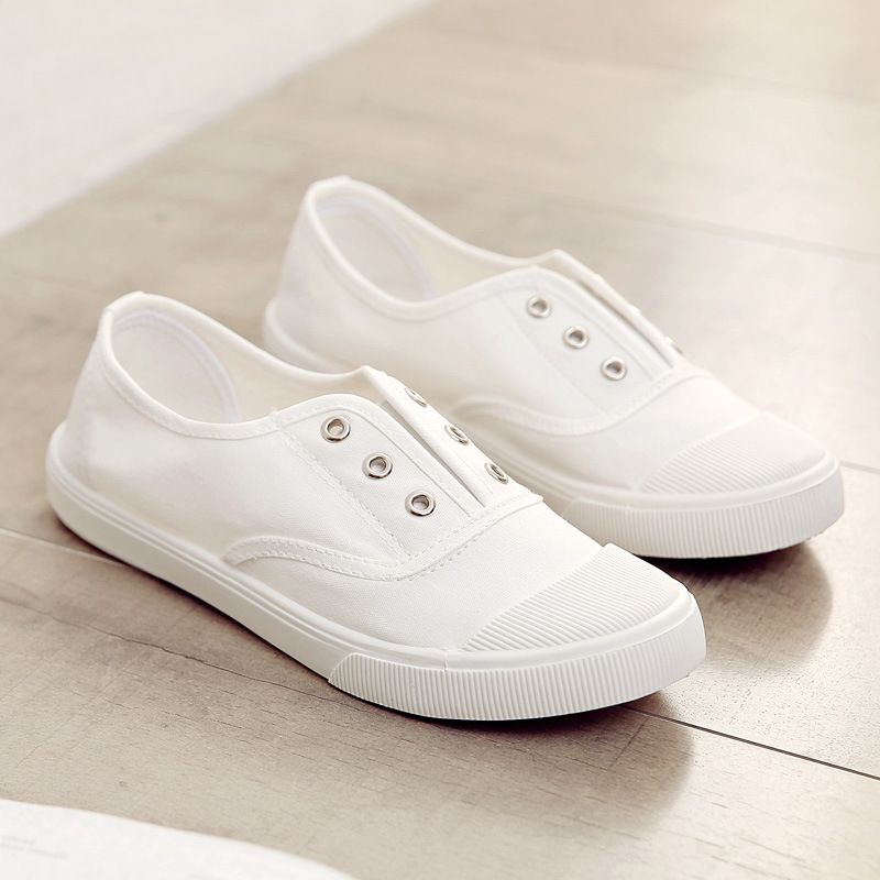 2025 Spring New Canvas Shoes Women Men Couple Casual Sneakers Fashion Flat Slip On Student Korean Style_vogvips.com