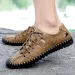Leather Comfortable Outdoor Shoes 2022 Summer Walking Male Sneakers Men Beach Casual Sandals_vogvips.com