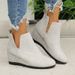 2024 Flat Wedge Boots For Women, Independent Stand, Plus Size, Suede Short Women's Boots, Wholesale, Autumn Winter_vogvips.com