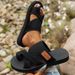 Light Foam Sole New Plus Size Slippers For Women, Flat Bottomed Casual Open Toed Beach Sandals_vogvips.com