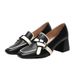 Xinhui Xin Slip-On Lazy For Women 2025 Soft Flat Bowknot Loafers British Style Small Leather Shoes_vogvips.com