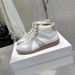 Summer New Sneakers Unisex Couple Style Flat Top Round Toe Comfortable Versatile High Version De Xun Shoes_vogvips.com