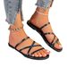 Summer Women's For Outdoor Wear, New Foreign Trade Model, European And American Style, Thin Strap, Flat Open-toe_vogvips.com