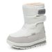 Kids & Adults Winter Snow Boots With Faux Fur Lining, Waterproof & Slip-Resistant, Thermal Insulated For Cold Weather, Round Toe, Casual Style_vogvips.com