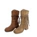 Qiors Tassel Knight Thick Heel Over-the-Knee Long Mid-Calf Boots For Women Height Increasing Slimming_vogvips.com
