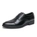 Euro Step Large Size Business Formal British Brogue Groom Wedding Men's Patent Leather Pointed Toe Shoes_vogvips.com