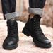 European Warm Series 2025 Autumn Winter Martin Men Trendy Versatile Genuine High-top British Style Yellow Leather Boots Workwear Men's Shoes_vogvips.com