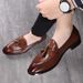 English Small Leather Shoes For Men Young People, Pointed Tassels, Bean Shoes, And Loafers_vogvips.com