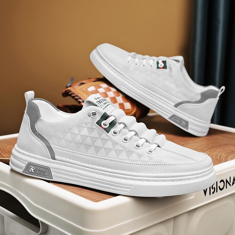 Four seasons casual men's shoes with all fashion shoes casual sports board shoes small white shoes_vogvips.com