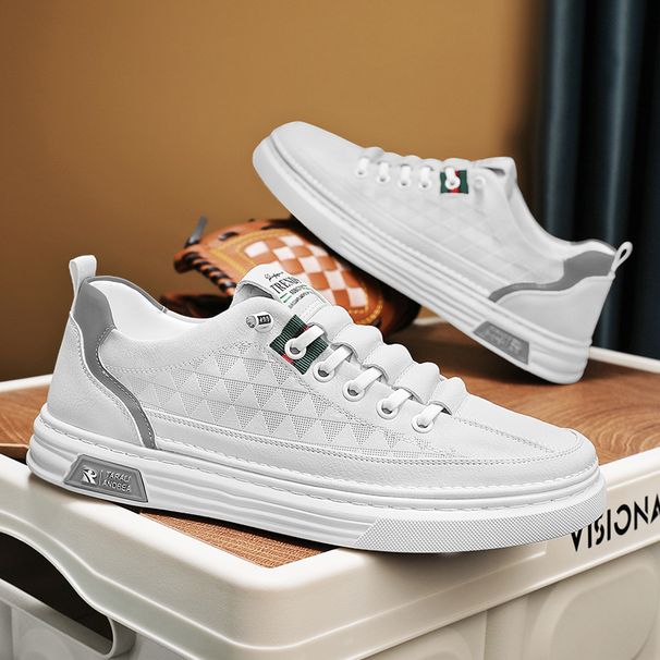Four seasons casual men's shoes with all fashion shoes casual sports board shoes small white shoes_vogvips.com