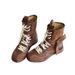 Super Stylish ~ Dexun Martin Casual Sports Short Versatile Boxing Round Toe Mid-Calf Western Boots For Women_vogvips.com