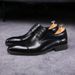 Aofu 3011 Oxford Three-Joint Three-Dimensional Square Toe Men's Classic Casual Leather Wedding Shoes_vogvips.com