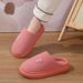 Cotton Women, Autumn And Winter 2025, New Thick Soled Home Indoor Confinement Shoes, Couple Plush Slippers For Men_vogvips.com