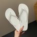 Women's Summer Flip-Flops Outdoor New Soft Sole Non-Slip Solid Color Couple Beach_vogvips.com